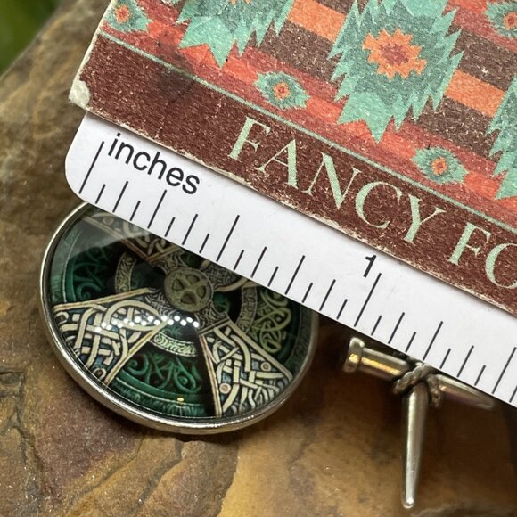 Irish Scottish Celtic Green Lucky Keychain Key ring Keyring Gift wedding CROSS - Picture 7 of 14